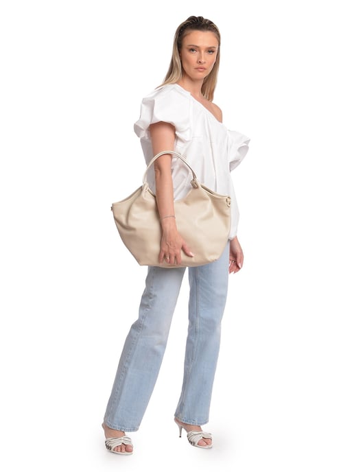 Isabella Rhea Beige Bolso de cuero - Image 5
