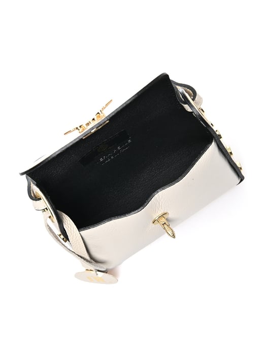 Anna Luchini Beige Bolso de cuero - Image 4