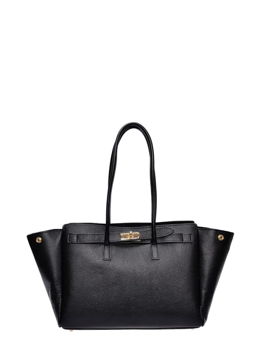 Isabella Rhea Negro Bolso de cuero - Image 1