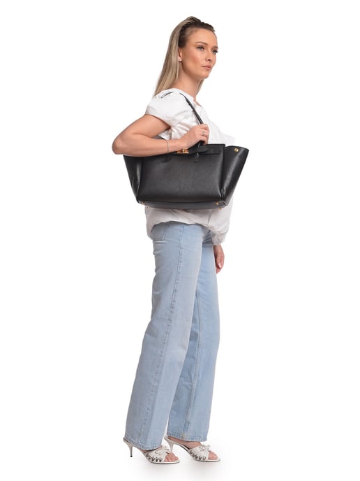Isabella Rhea Negro Bolso de cuero - Image 5