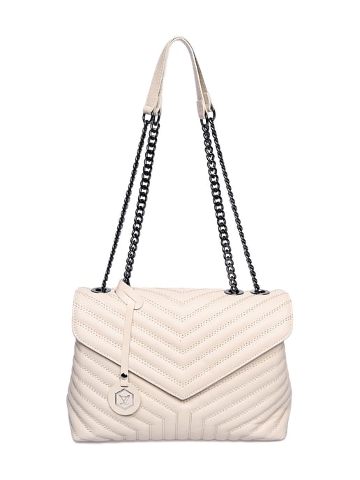 Luisa Vannini Beige Bolso de cuero - Image 1