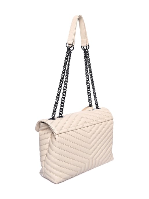 Luisa Vannini Beige Bolso de cuero - Image 2