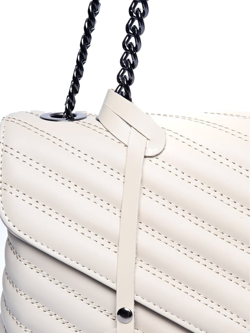 Luisa Vannini Beige Bolso de cuero - Image 3