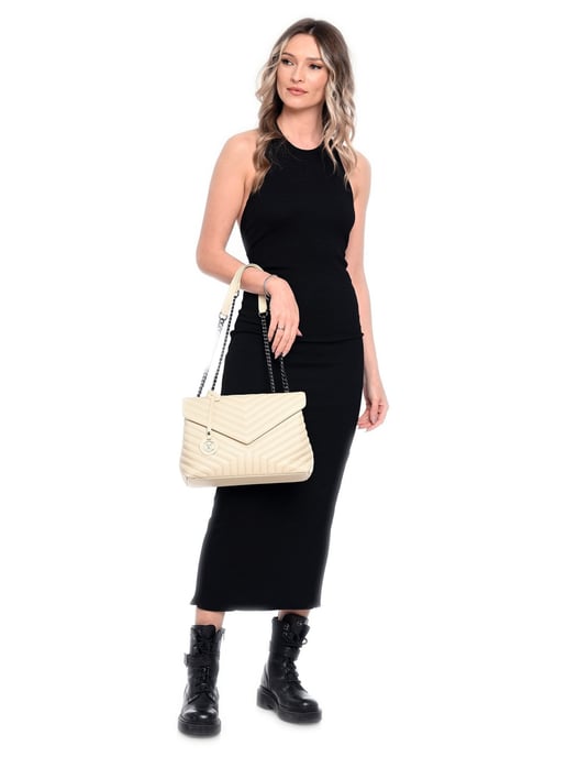 Luisa Vannini Beige Bolso de cuero - Image 5