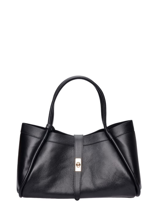Luisa Vannini Negro Bolso de cuero - Image 1