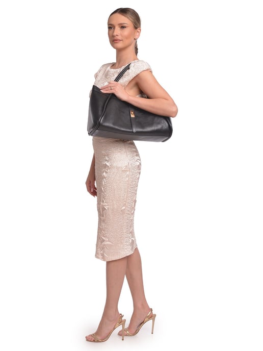 Luisa Vannini Negro Bolso de cuero - Image 5