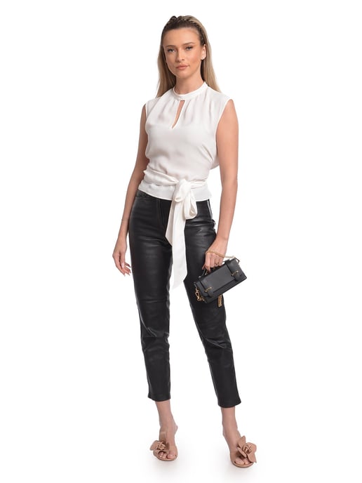 Isabella Rhea Negro Bolso de cuero - Image 5