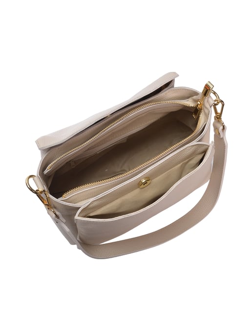Isabella Rhea Beige Bolso de cuero - Image 4