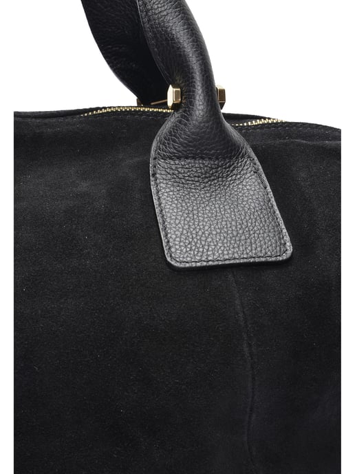 Anna Luchini Negro Bolso de cuero - Image 3
