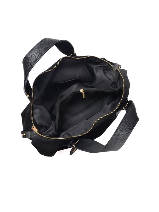 Anna Luchini Negro Bolso de cuero - Image 4