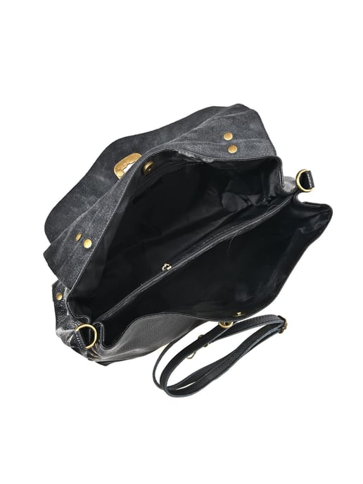 Anna Luchini Negro Bolso de cuero - Image 4