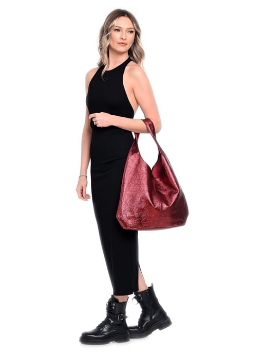 Luisa Vannini Rojo Bolso de cuero - Image 5