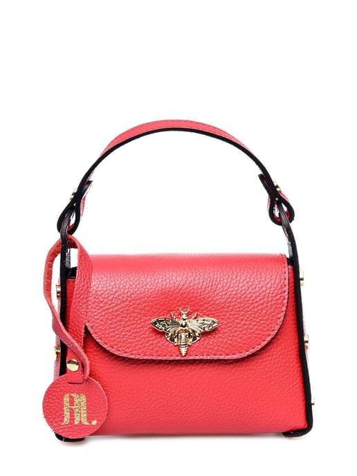 Anna Luchini Rojo Bolso de cuero - Image 1