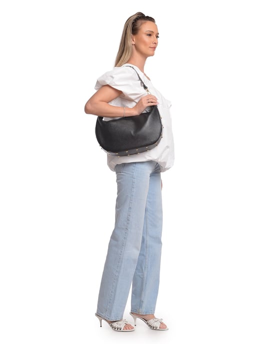 Isabella Rhea Negro Bolso de cuero - Image 5