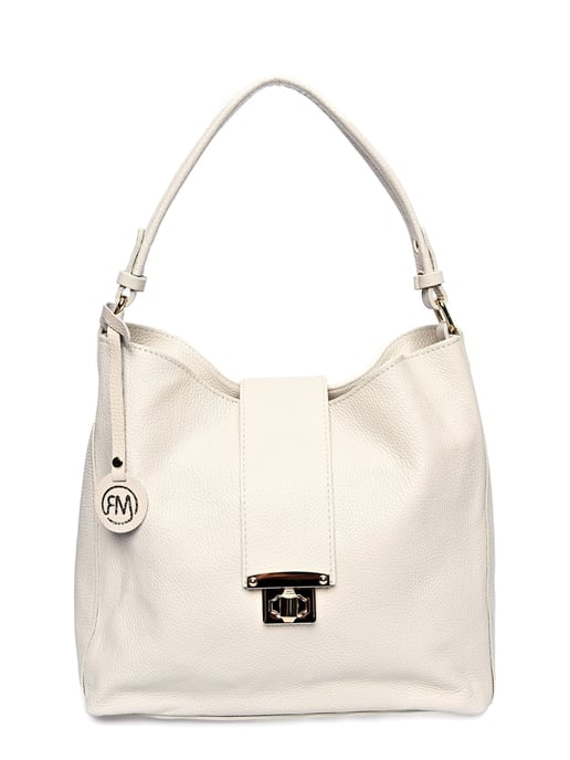 Roberta M Beige Bolso de cuero - Image 1