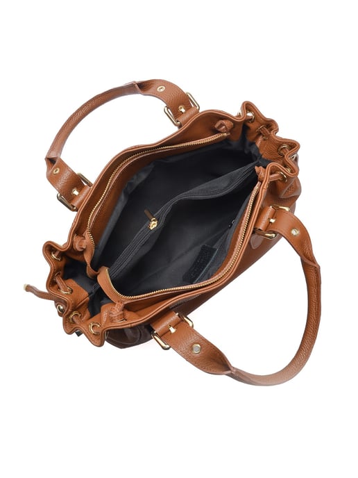 Anna Luchini Brown Bolso de cuero - Image 4
