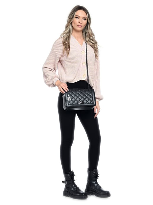Isabella Rhea Negro Bolso de cuero - Image 5