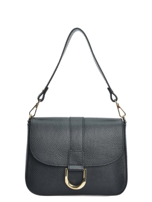 Anna Luchini Negro Bolso de cuero - Image 1