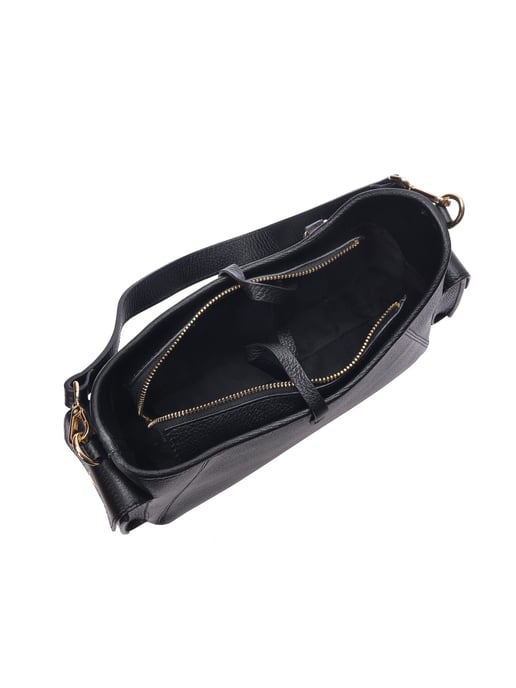 Anna Luchini Negro Bolso de cuero - Image 4
