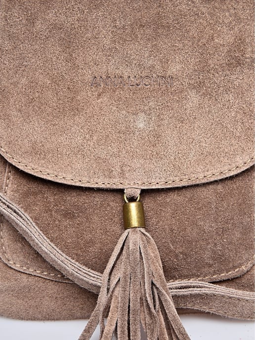 Anna Luchini Beige Bolso de cuero - Image 3