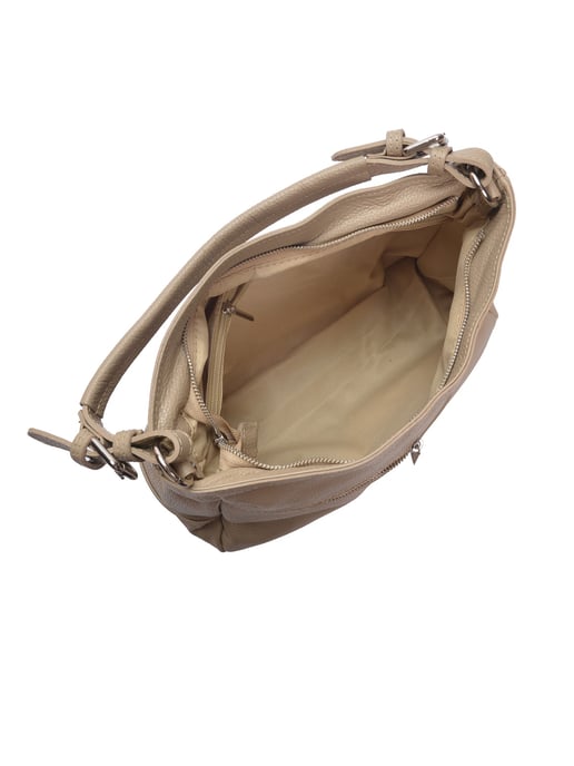 Roberta M Beige Bolso de cuero - Image 4
