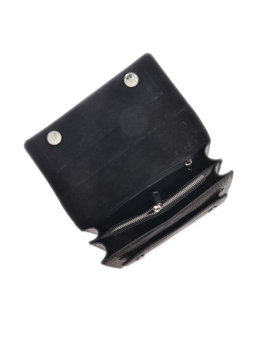Luisa Vannini Negro Bolso de cuero - Image 4