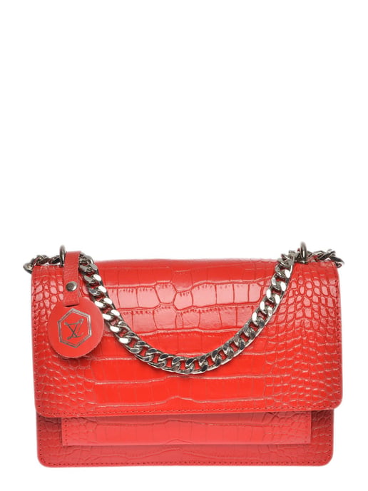 Luisa Vannini Rojo Bolso de cuero - Image 1