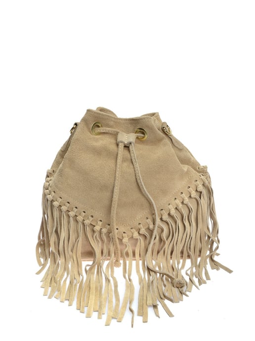 Roberta M Beige Bolso de cuero - Image 1