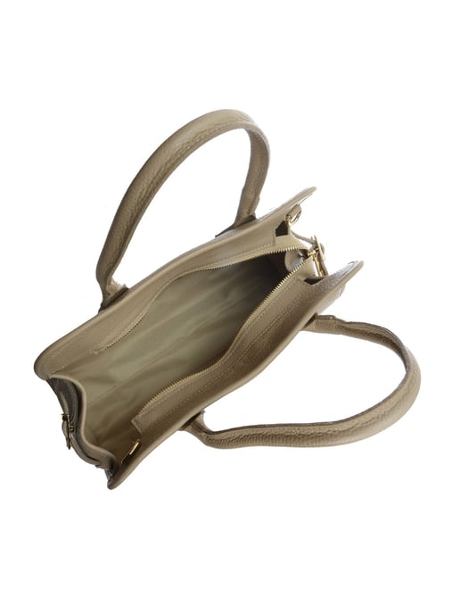 Anna Luchini Beige Bolso de cuero - Image 4