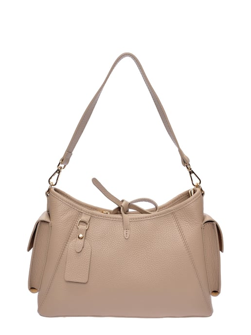 Anna Luchini Beige Bolso de cuero - Image 1