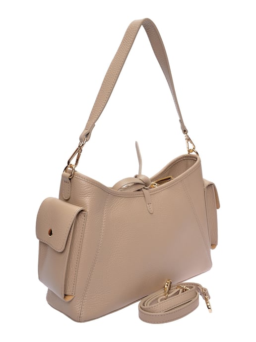Anna Luchini Beige Bolso de cuero - Image 2