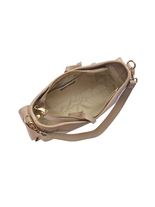 Anna Luchini Beige Bolso de cuero - Image 4