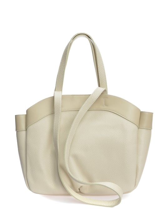 Anna Luchini Beige Bolso de cuero - Image 1