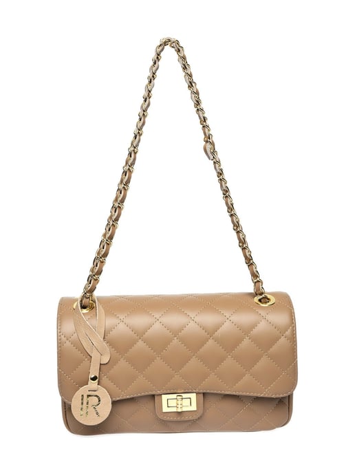 Isabella Rhea Beige Bolso de cuero - Image 1