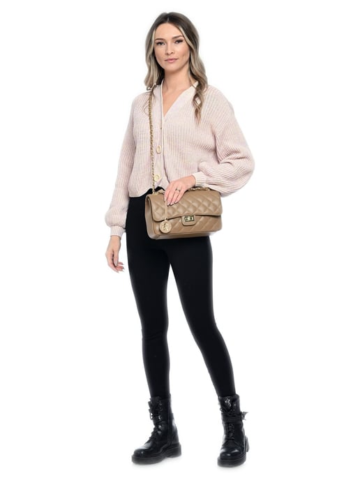 Isabella Rhea Beige Bolso de cuero - Image 5