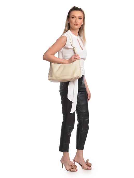 Isabella Rhea Beige Bolso de cuero - Image 5