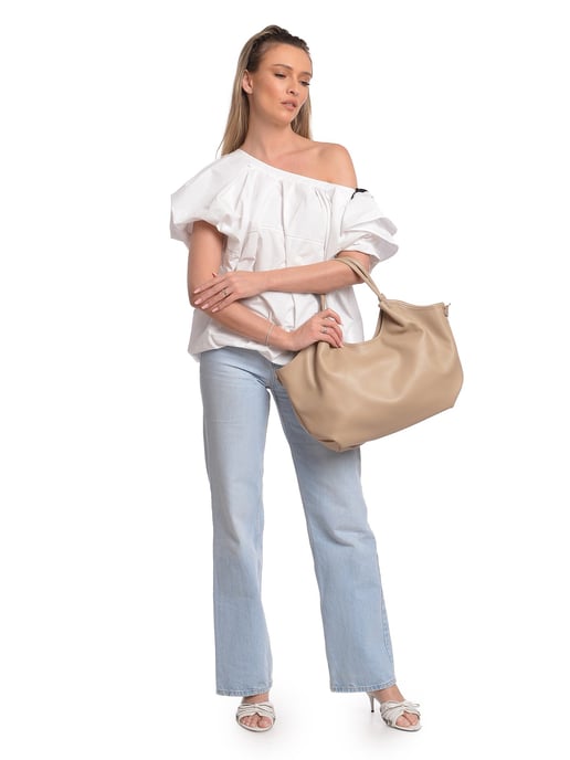 Isabella Rhea Beige Bolso de cuero - Image 5