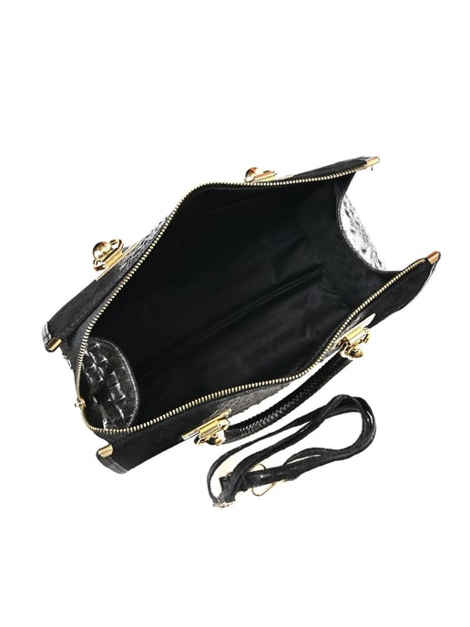 Isabella Rhea Negro Bolso de cuero - Image 4