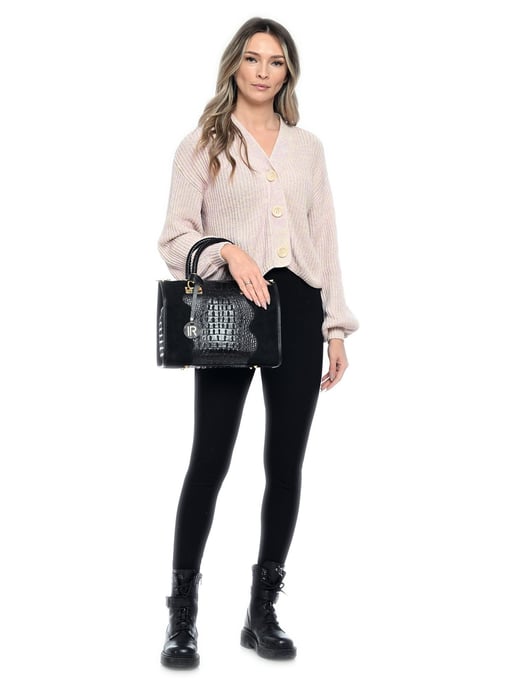 Isabella Rhea Negro Bolso de cuero - Image 5