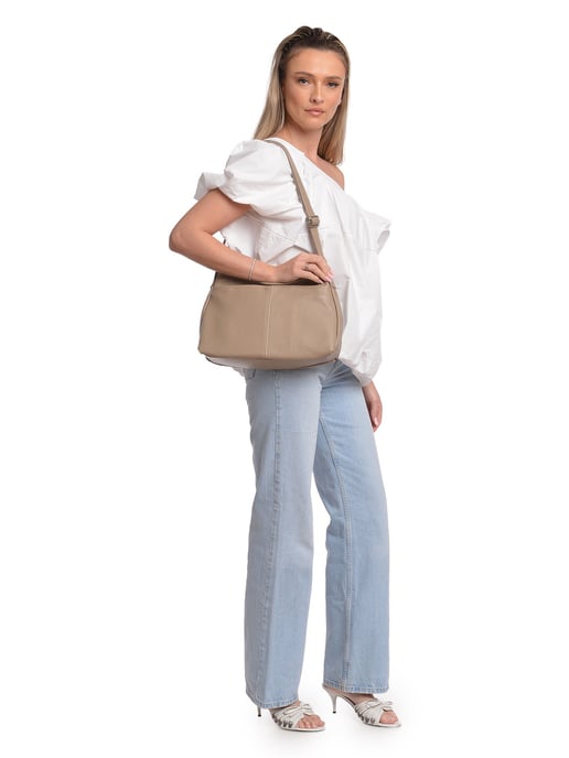 Isabella Rhea Beige Bolso de cuero - Image 5