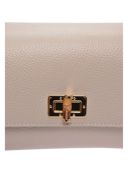 Roberta M Beige Bolso de cuero - Image 3