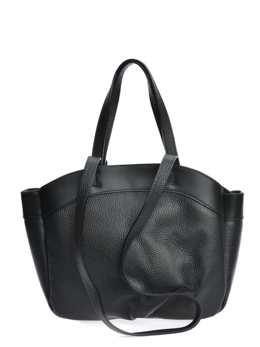 Anna Luchini Negro Bolso de cuero - Image 1