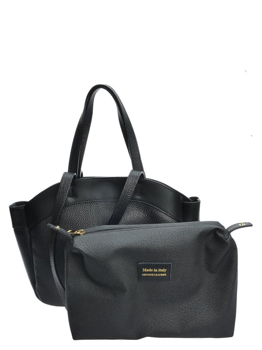 Anna Luchini Negro Bolso de cuero - Image 3