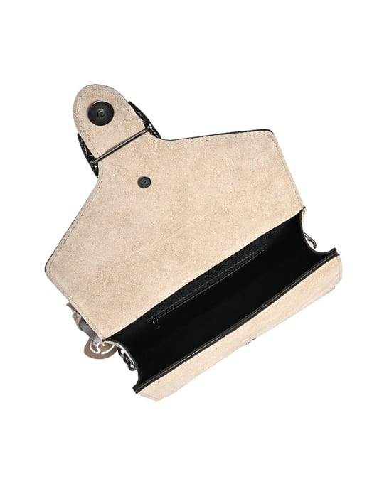 Roberta M Beige Bolso de cuero - Image 4