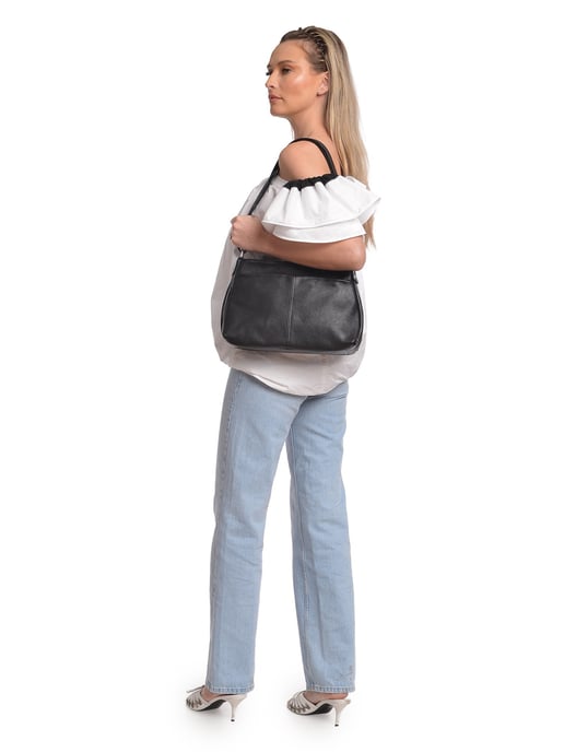Isabella Rhea Negro Bolso de cuero - Image 5