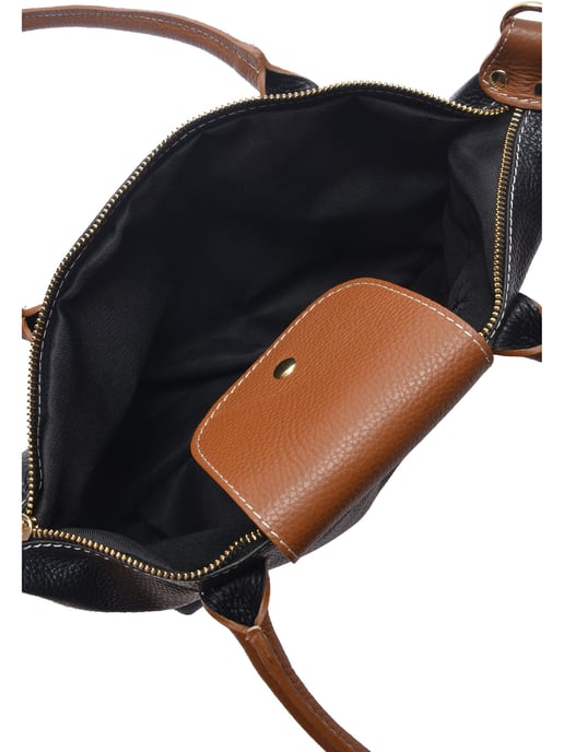Anna Luchini Negro Bolso de cuero - Image 4
