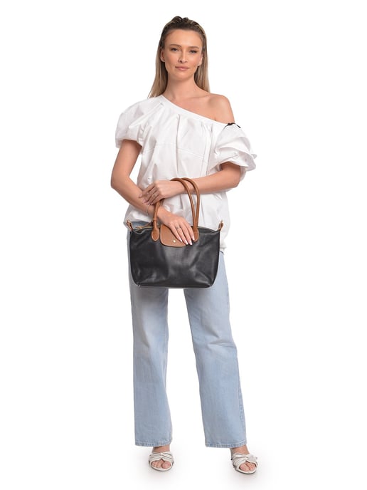 Anna Luchini Negro Bolso de cuero - Image 5