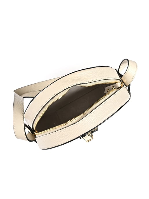 Roberta M Beige Bolso de cuero - Image 4
