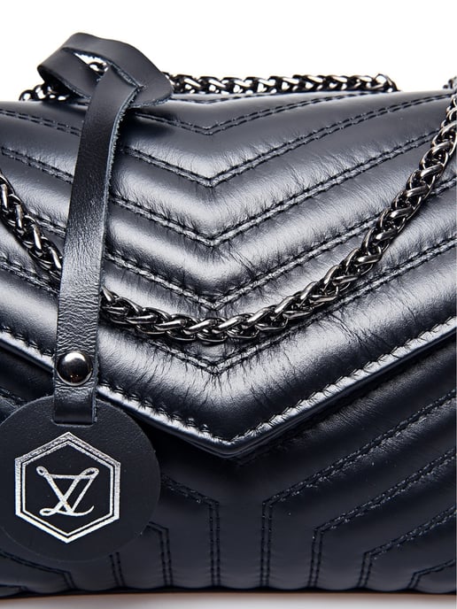 Luisa Vannini Negro Bolso de cuero - Image 3