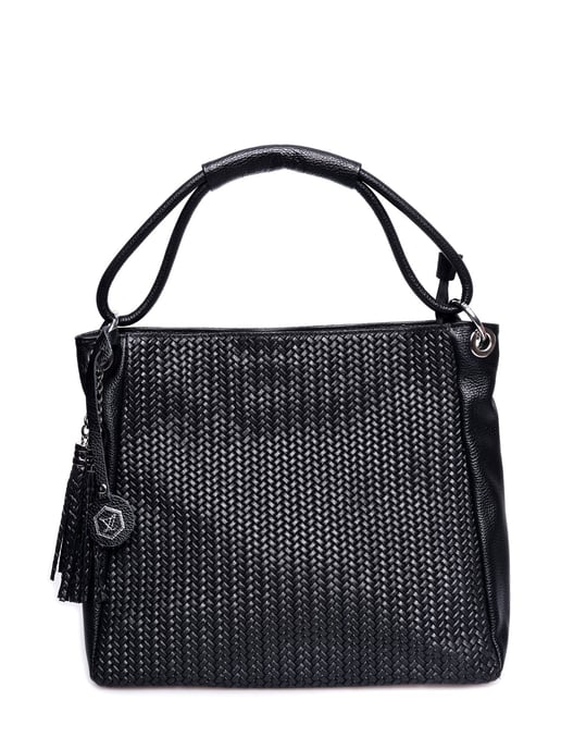 Luisa Vannini Negro Bolso de cuero - Image 1